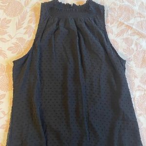 Danielrainn, M, black silky double layer tank w/ extra button. NWT.